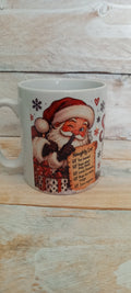 I'm on Santa's Naughty List Christmas Mug - front view
