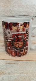North Pole Christmas Mug - signpost side