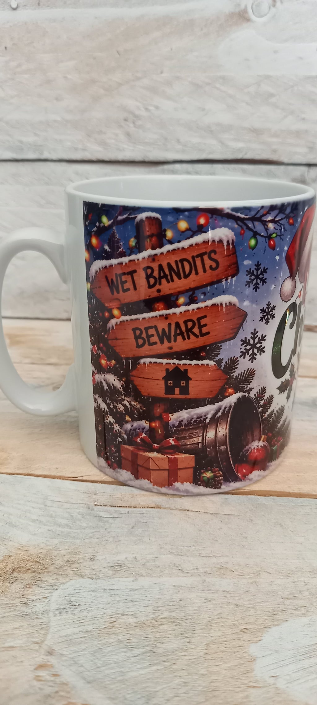 Merry Christmas Ya Filthy Animal Mug - Wet Bandits Beware side