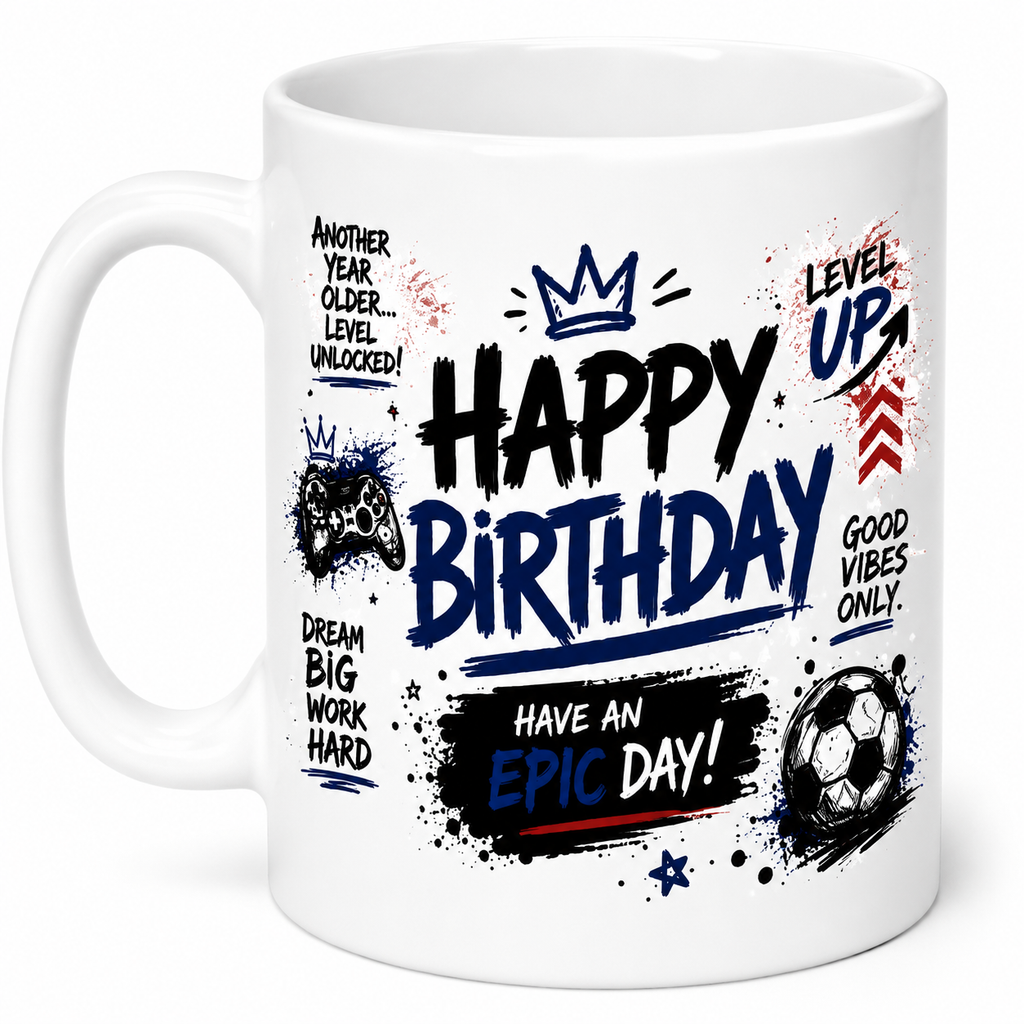 Happy Birthday Personalised Mug - Have an Epic Day