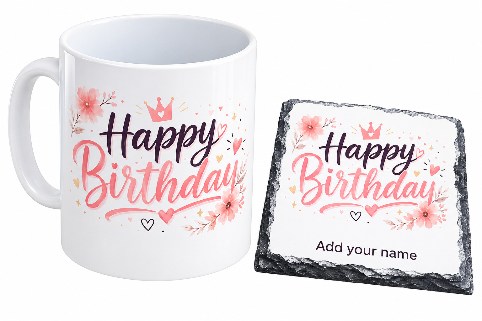 Happy Birthday Mug and Coaster Set