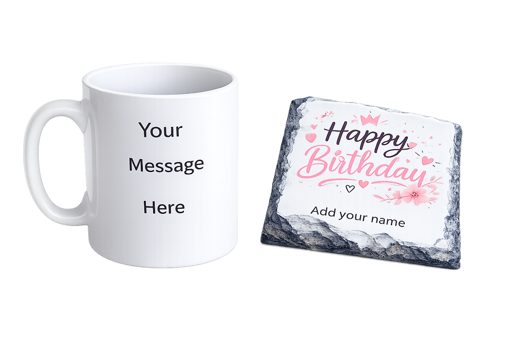 Happy Birthday Mug and Coaster Set
