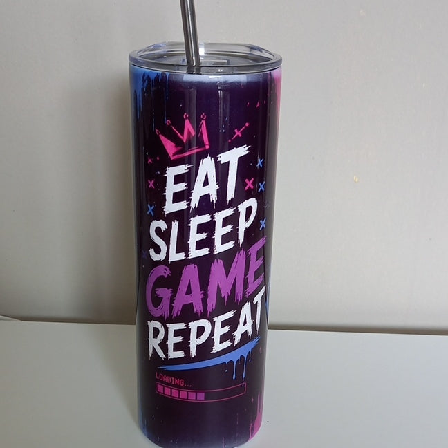 Gaming tumbler with controller design - side view