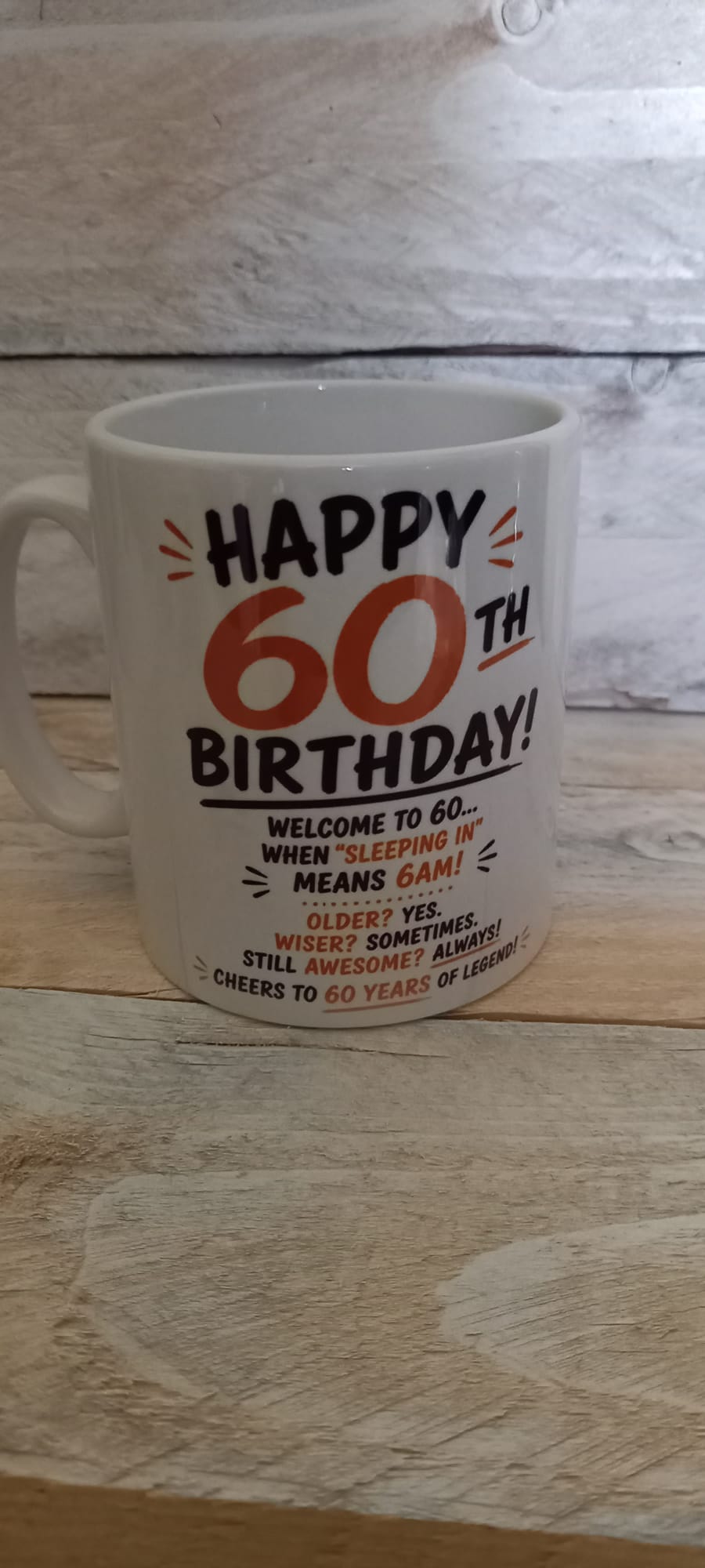 Happy 60th Birthday Mug design
