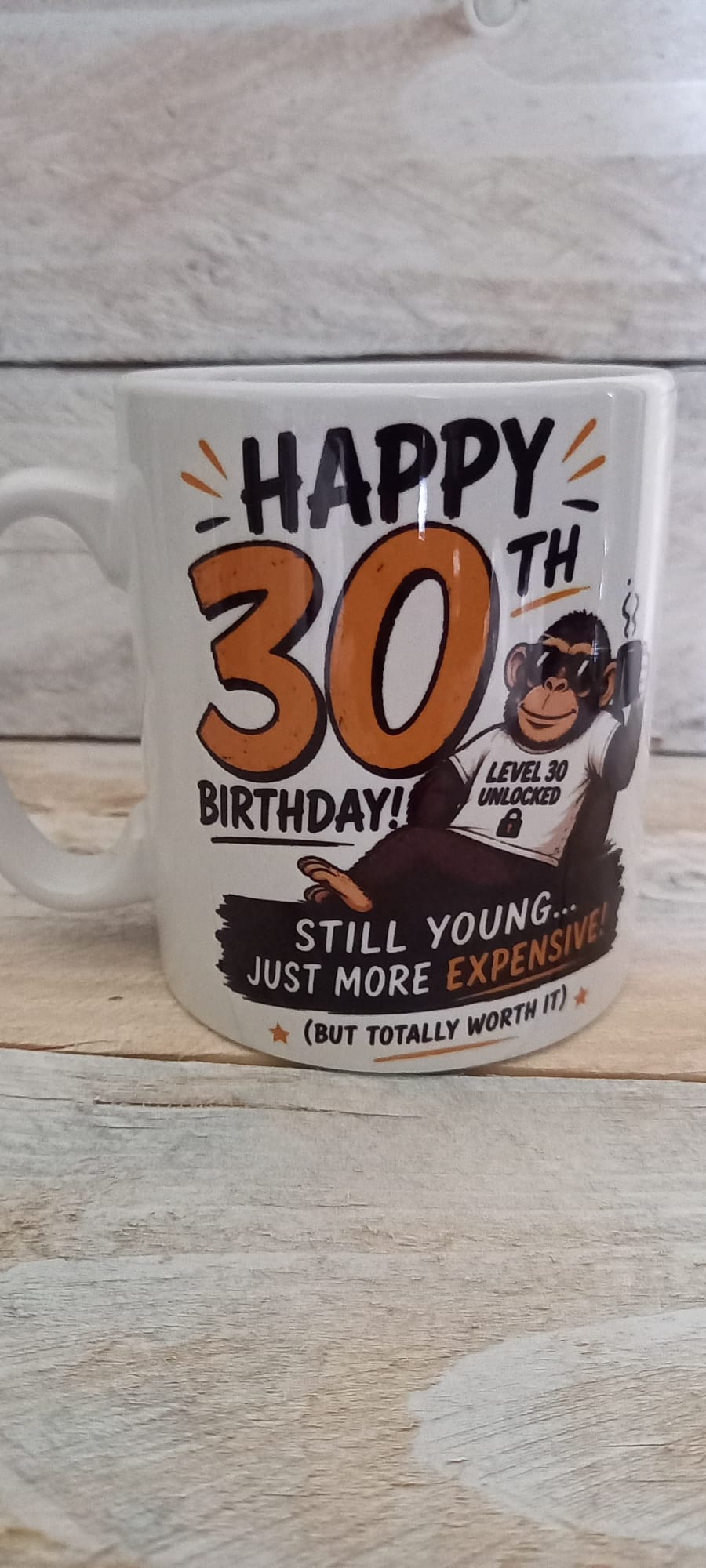 Happy 30th Birthday Mug design