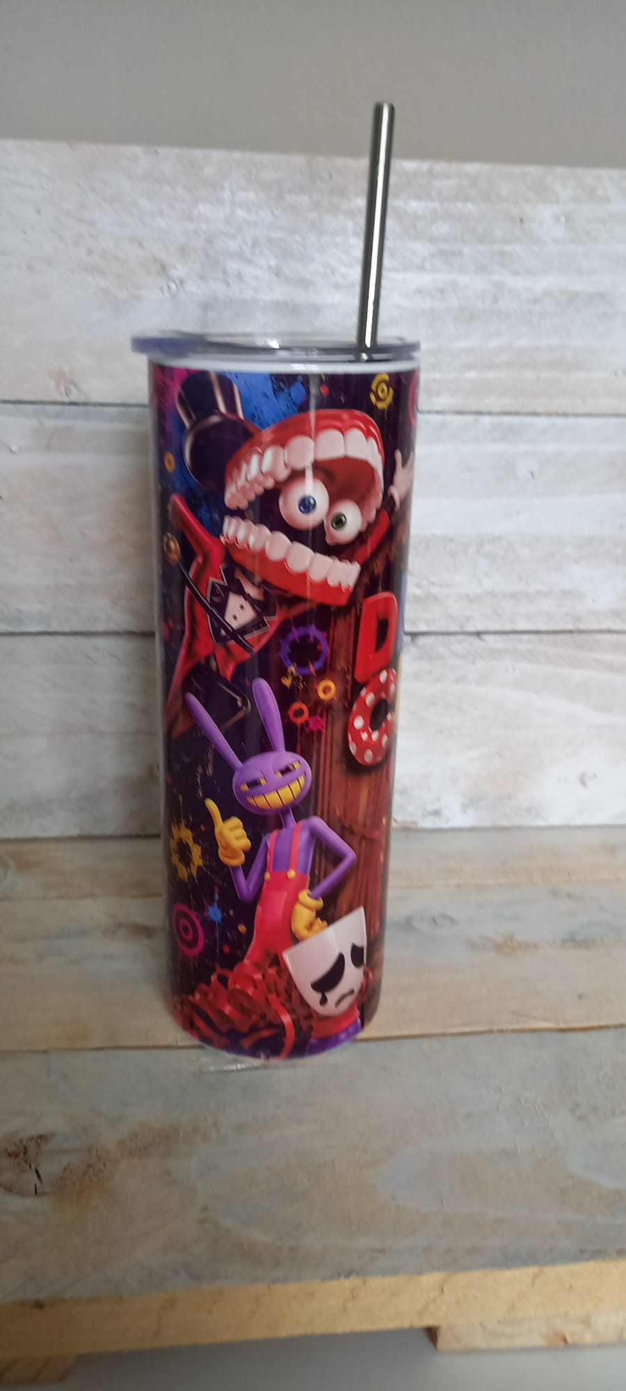 The Amazing Digital Circus tumbler - front view