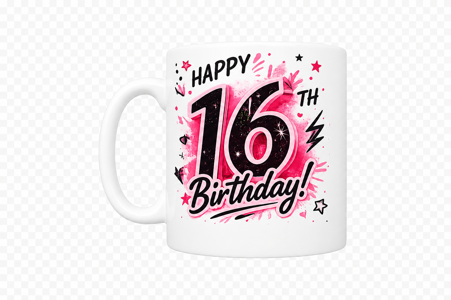 Personalised 16th Birthday Mug