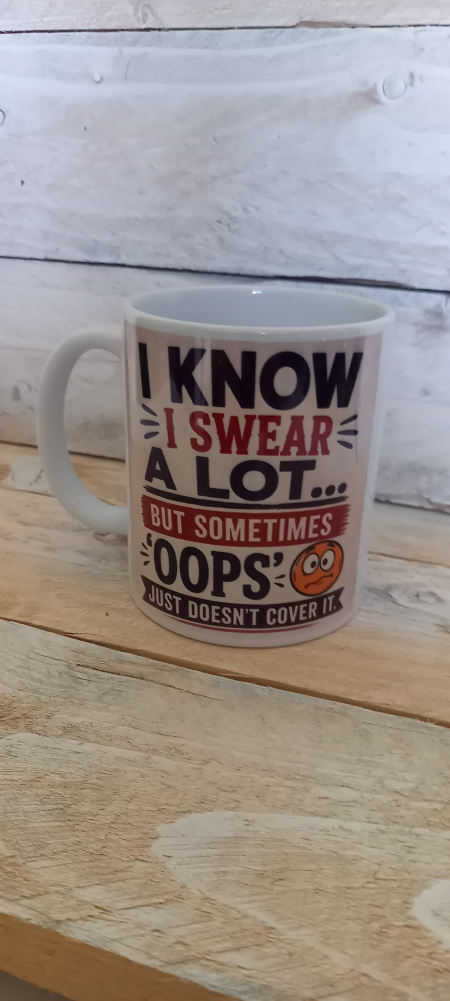 I Know I Swear A Lot mug - side view